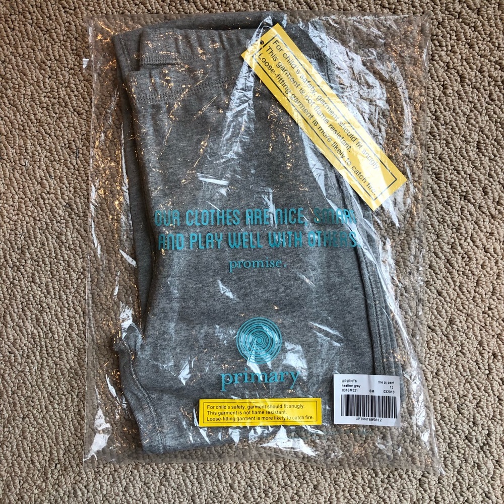 Primary “the pj pant” pajamas Size 12